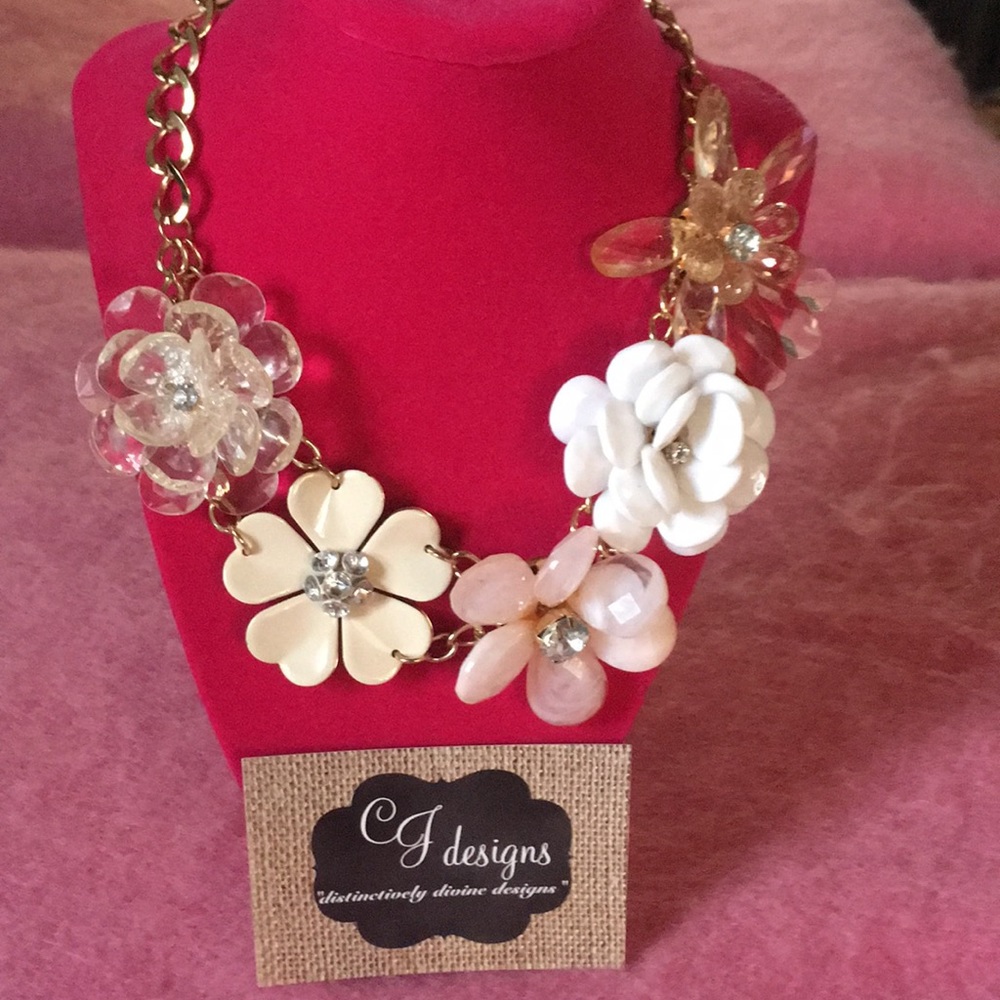 Crystal Flower Necklace